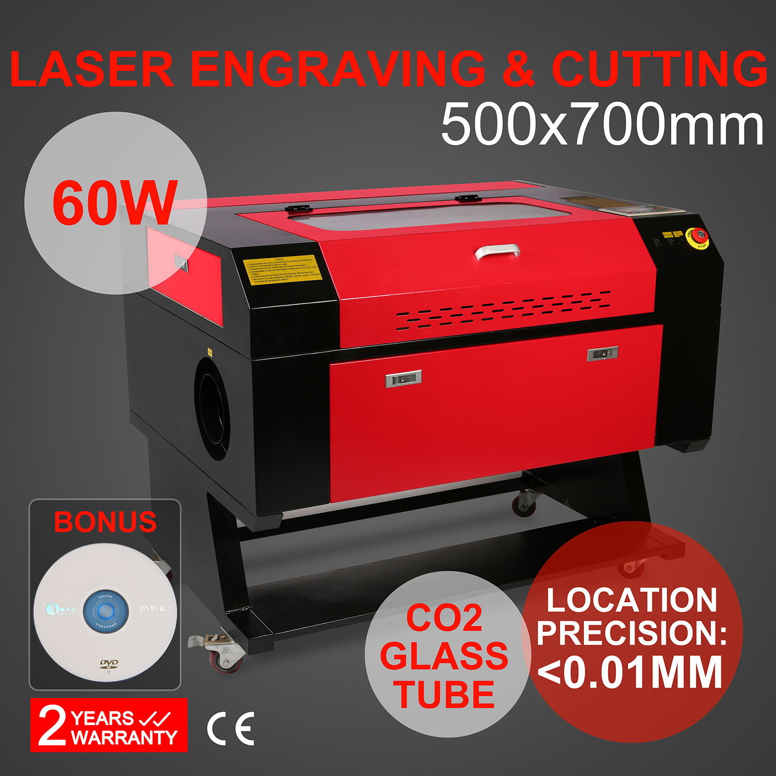 Factory Professional 7050 80W Laser Rubber Stamp Cutter Cutting Lazer Engraving Machine