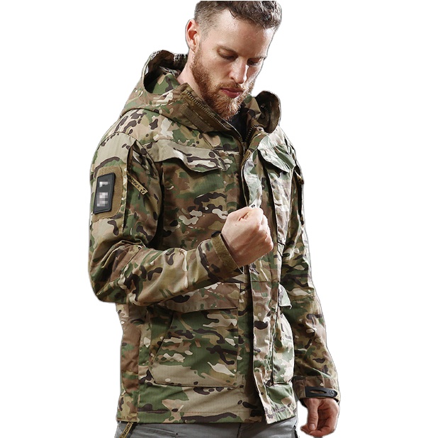 Custom Hot Size Men's Selling Outdoor Clothing Climbing Wear M65 Tactical Jacket Waterproof Windbreaker Combat
