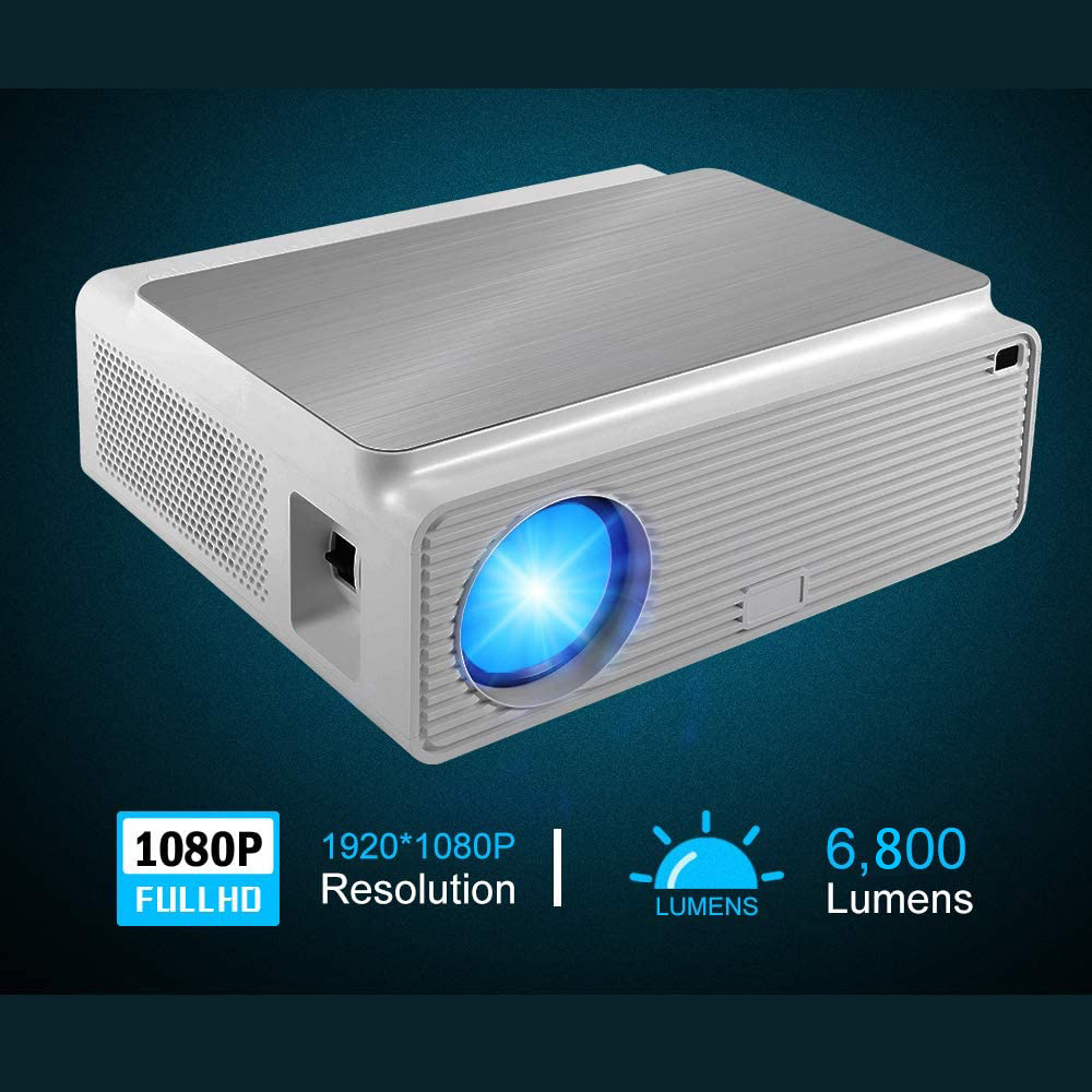 [Aliexpress Hot 1080p проектор] 2021 новый дизайн Natvie 1080p Full HD LED LCD Портативный светодиодный ЖК-проектор для домашнего кинотеатра