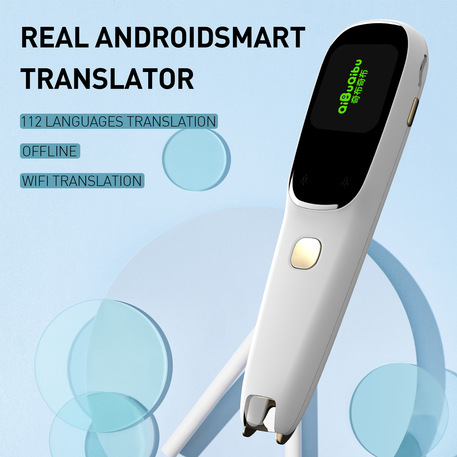 NEWYES Portable 1.65 inch lcd Screen Vocal Translator Pen 800 mAh Multi-Language Translation Pen
