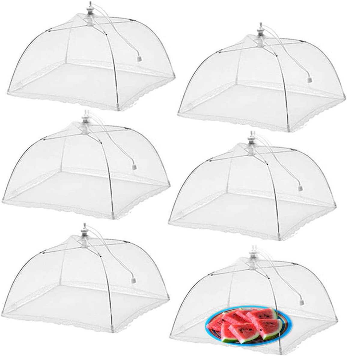 Pop-Up Mesh Screen Food Cover Reusable And Collapsible Food Tent Suitable For Indoor And Outdoor Picnic Party Barbecue