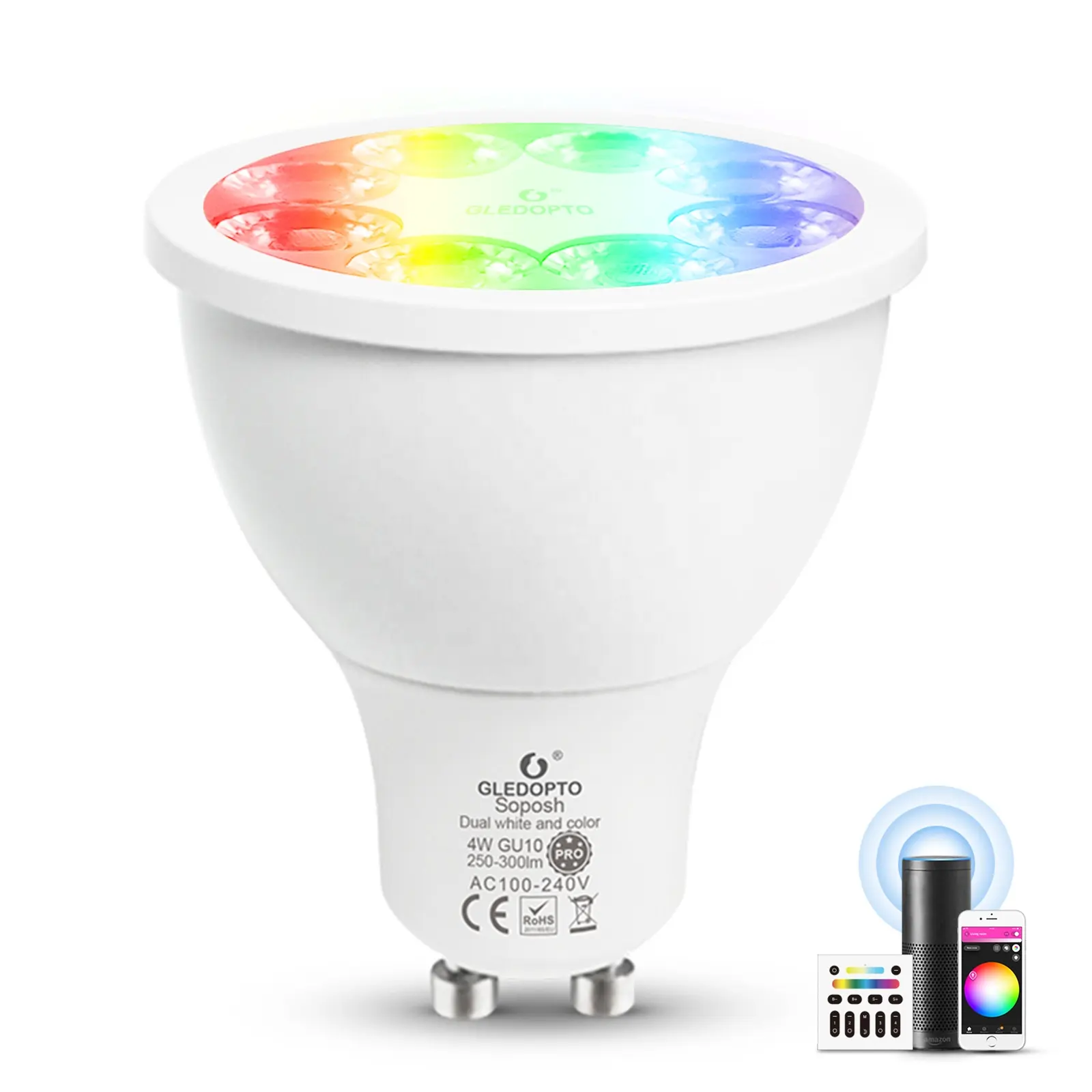 GU10 ZigBee смарт-лампы Alexa Google домашний помощник Tuya Smart Life удаленное управление с помощью приложения RGB светодиодные лампы ампулы светодиодные GU10