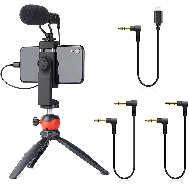 Universal Video Rode Microphone with Shock Mount Facebook Livestream Recording Shotgun Mic For Smartphone