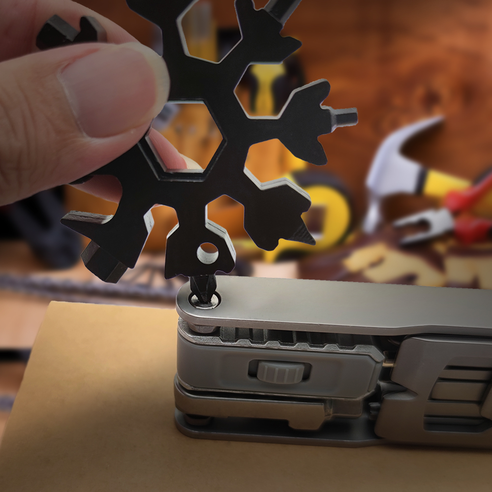 new outdoor snowflakes multitool 20 in 1 snowflake multi tool with bottle opener screwdriver wrench