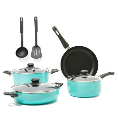Aluminio bateria de concina 9 пьезы набор olla cacerola sarten кухонные инструменты MSF-6214