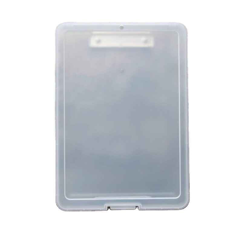 Plastic Tablet white transparent durable clipboard secured with clip office