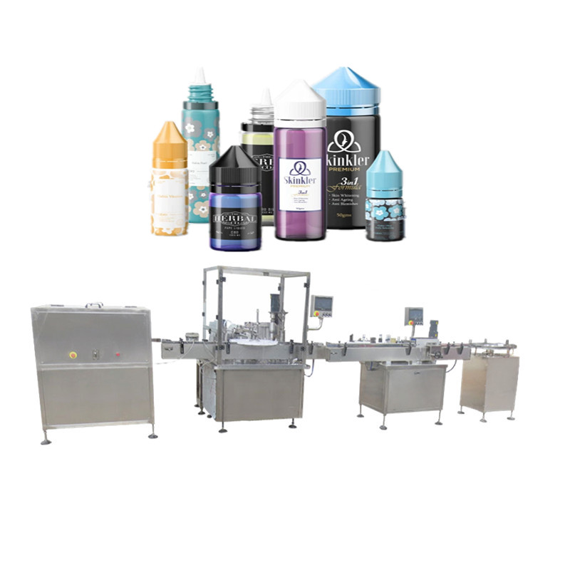 Wholesale manufacturer 10ml 30ml 60ml120ml eliquid bottling filling machine tobacco juice filling capping labeling machine