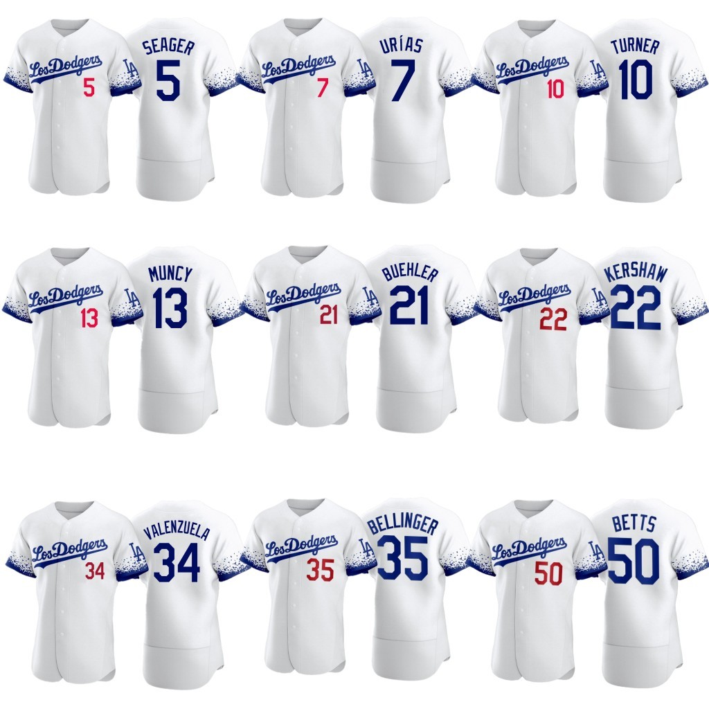 2021 Los Angeles City Edition Baseball Jerseys Wholesale Stitched Dodger 10 Turner 35 Bellinger 50 Betts 22 Kershaw jersey