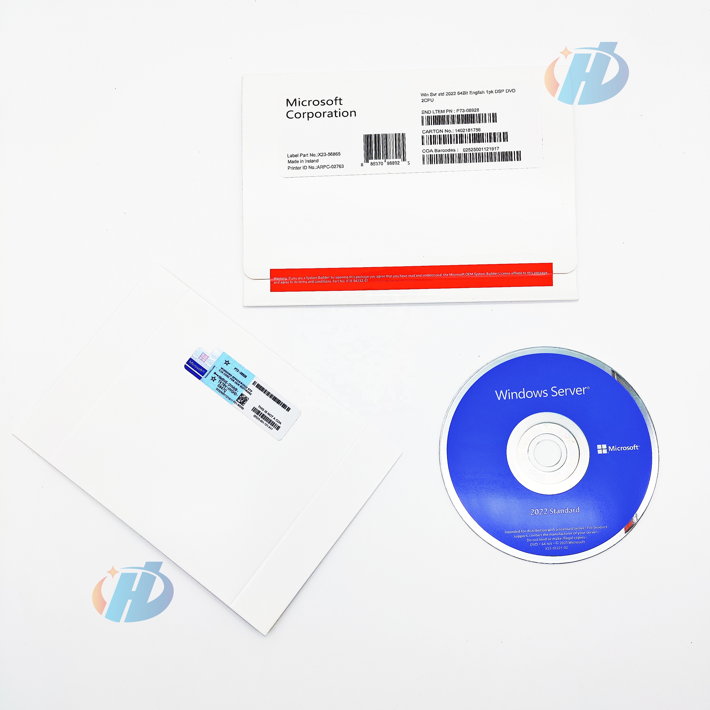 Windows Server 2022 стандарт oem dvd полный пакет win server 2022 std dvd