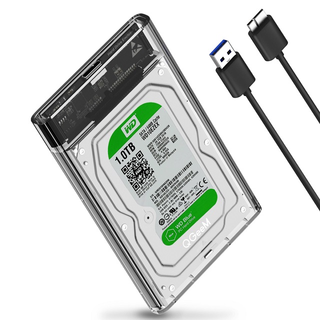 Интерфейс QGeeM SATA корпуса ssd поддерживает 6 Гбит/с USB 3,1 Тип C Gen 2, совместимый с портами USB 2,0 и USB 1,1