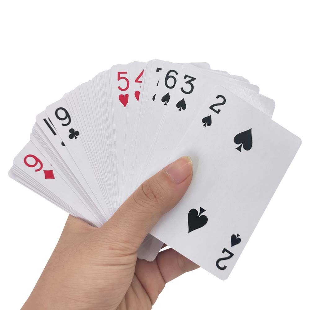 Factory Wholesale Customized Printing Logo Playing Cards Game Paper Pvc Plastic Game Poker Cards