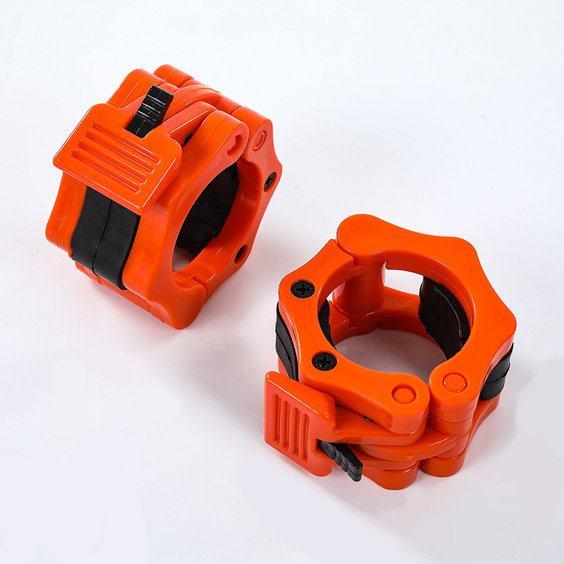 High Quality Weight Lifting Bar Gym Fitness 50mm Nylon Dumbbell Lock Clips Barbell Clamp Collars