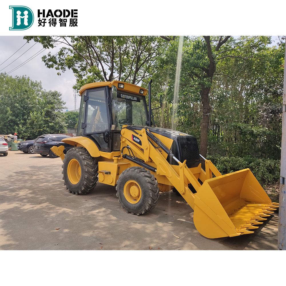 HAODE б/у Cat 420f2 Оригинальные б/у Retroexcavadora Cat 420f Экскаваторы-погрузчики