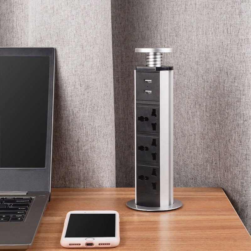 Новая Универсальная настольная Выдвижная розетка с usb зарядным устройством