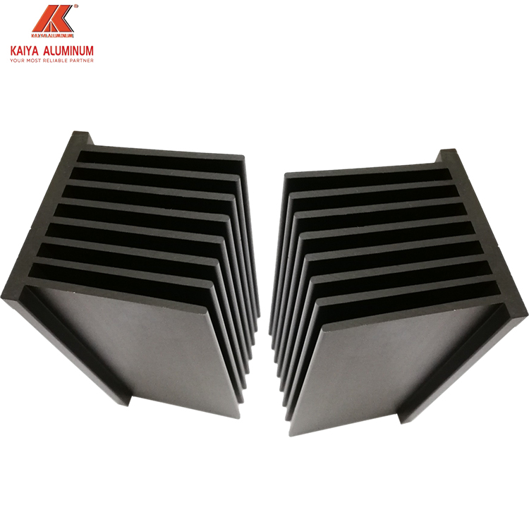 aluminum alloy anodized black 50x53mm heat sink