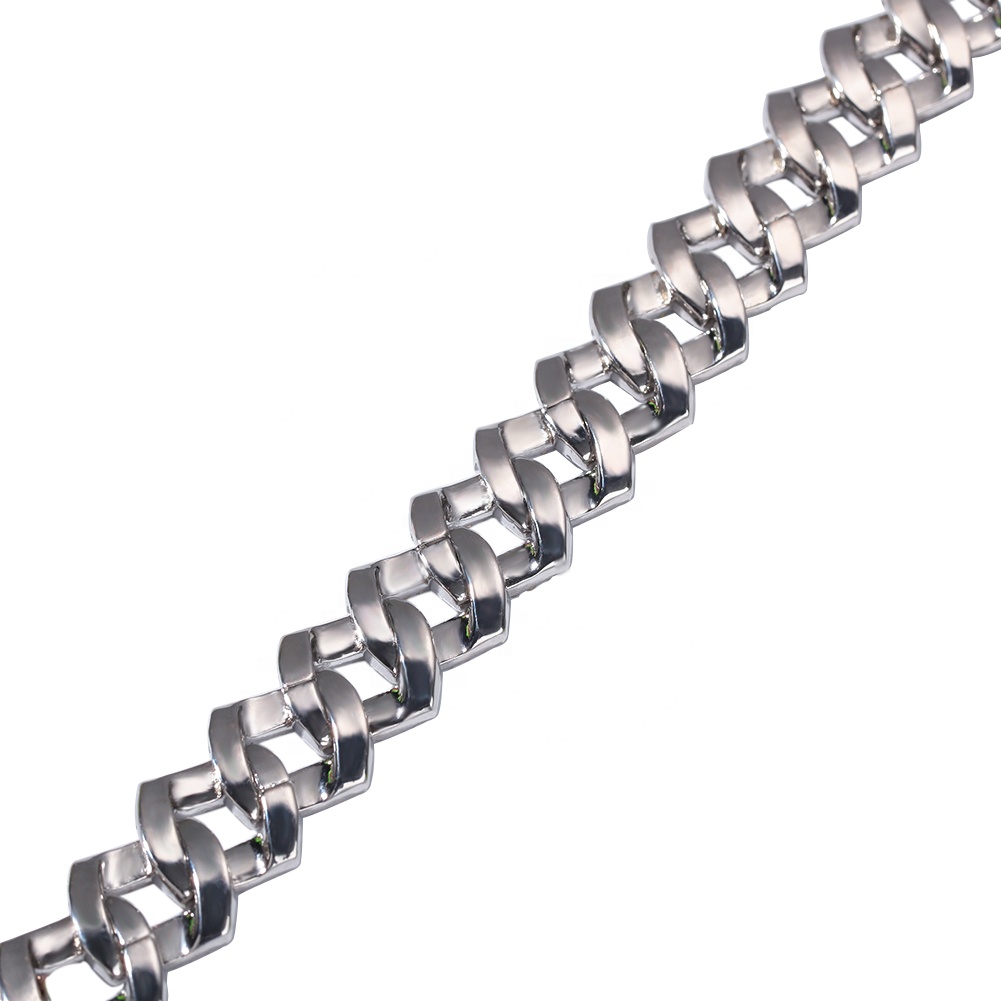 Hip Hop Cuban Link Choker Jewelry 3 Row CZ Iced Out Thick Chain Diamond Necklace Bracelet Jewelry