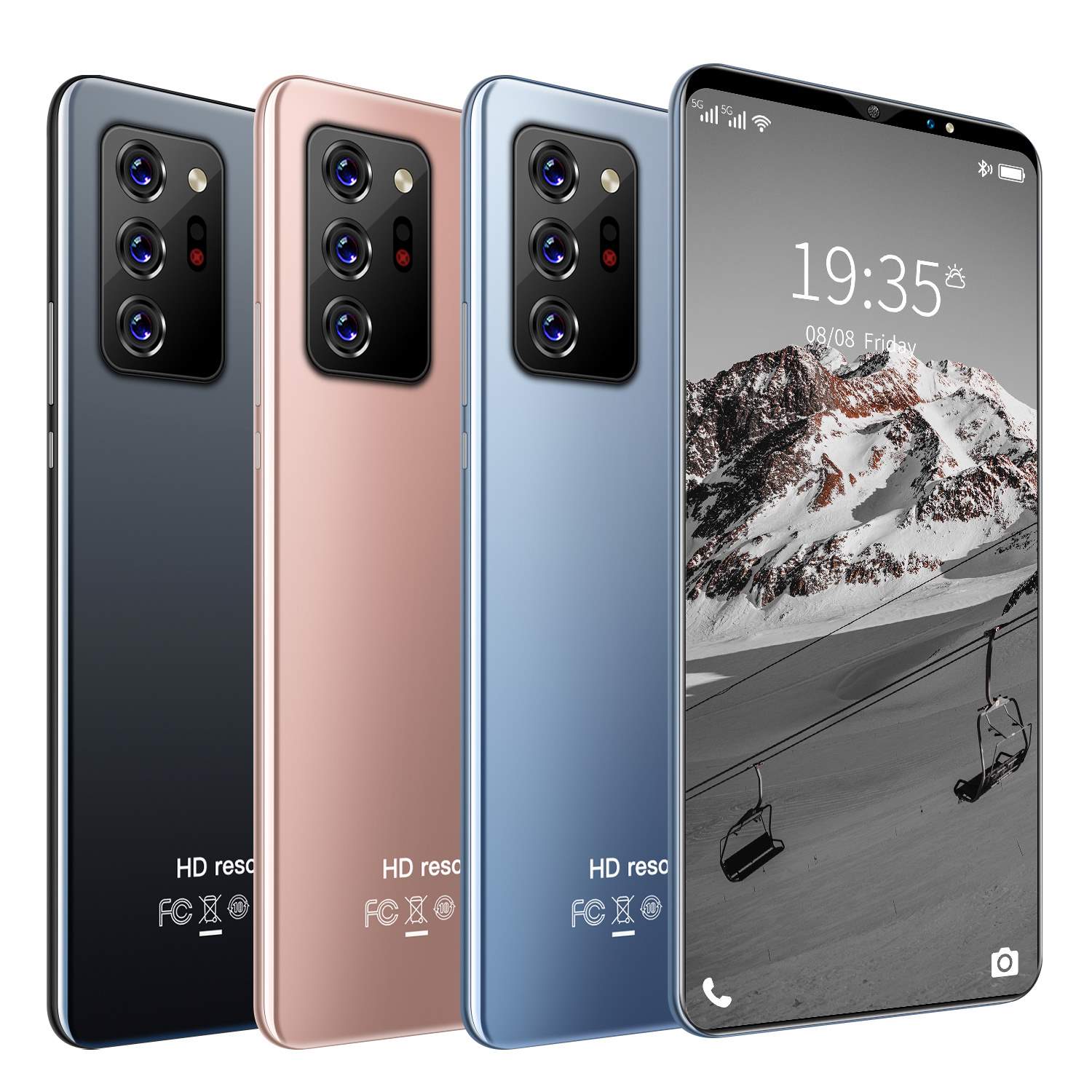 Разблокированные мобильные смартфоны, Note 30, Android 10, 5G, две SIM-карты, разблокированные сотовые телефоны, HD дисплей 5,5 дюйма, тройная камера, 16 ГБ + 128 ГБ