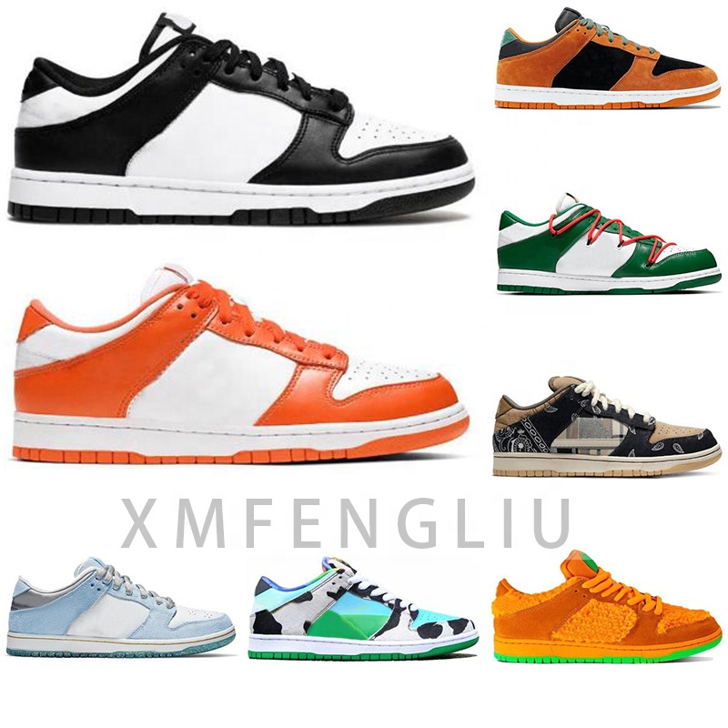 High Quality Low SB Women Running Shoes Orange Toy Night of Mischief Travis Bears Men's fashion sneakers