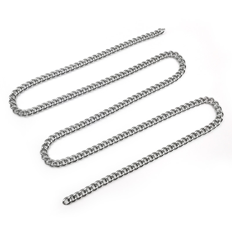 Wholesale stainless steel button chain jeans chain clothing accessory chain
