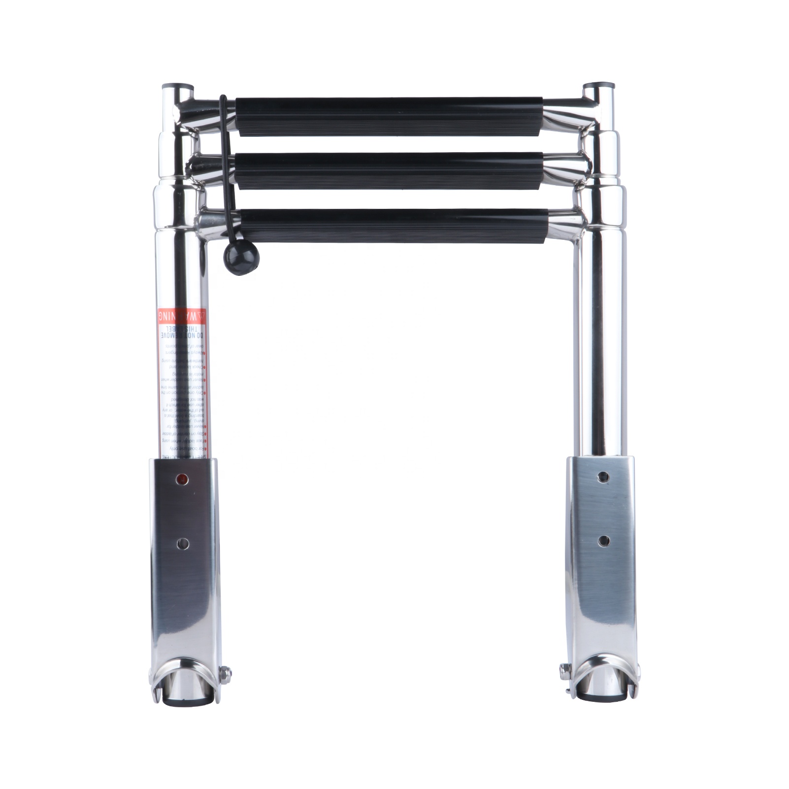 3 Step Stainless Steel Telescoping Ladder Vertical Telescopic Ladder Boat Ladder Wholesale