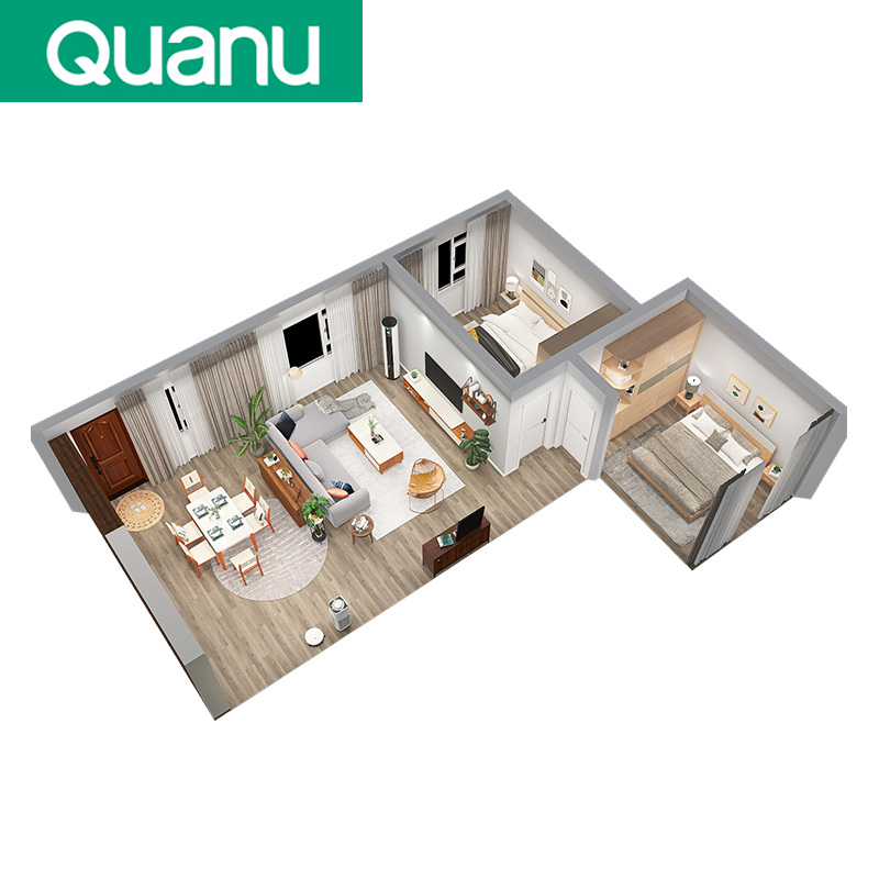 QFS20 Sofa+coffee table+TV cabinet+dining table set +beds+warbore online luxury home furniture set