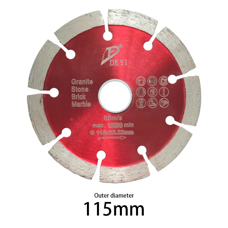 115mm 4.5inch Sintered Keyhole Concrete Or Granit Circular Saw Blade Diamond Disc For Stone Cutting Concrete And Brick Saw Cut