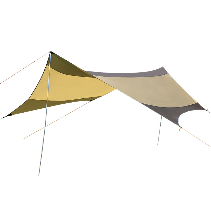 Outdoor Camping Tarp Rain Fly Sun Shade Beach Tent Sun Shelter Green Waterproof Custom Dark OEM Customized Logo
