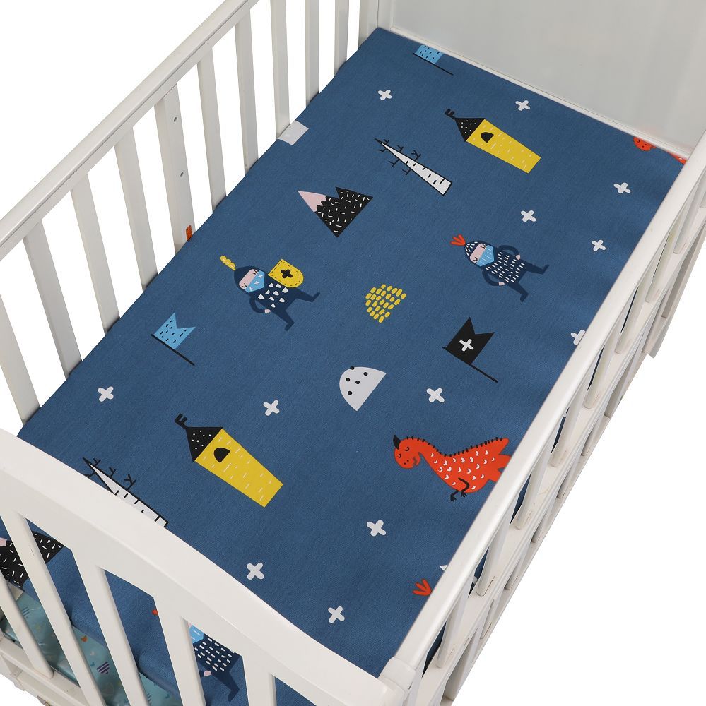100% cotton fit crib sheet colorful baby bed sheets
