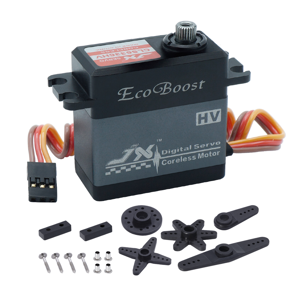 JX servo CLS6336HV 35 кг алюминиевая металлическая Шестерня высокого напряжения с высоким крутящим моментом без сердечника цифровой сервомотор робот БПЛА хобби обучение