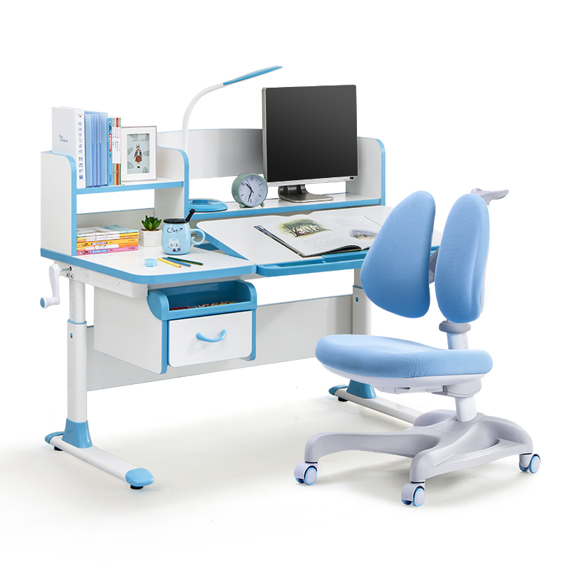 Height adjustable study desk and study table
