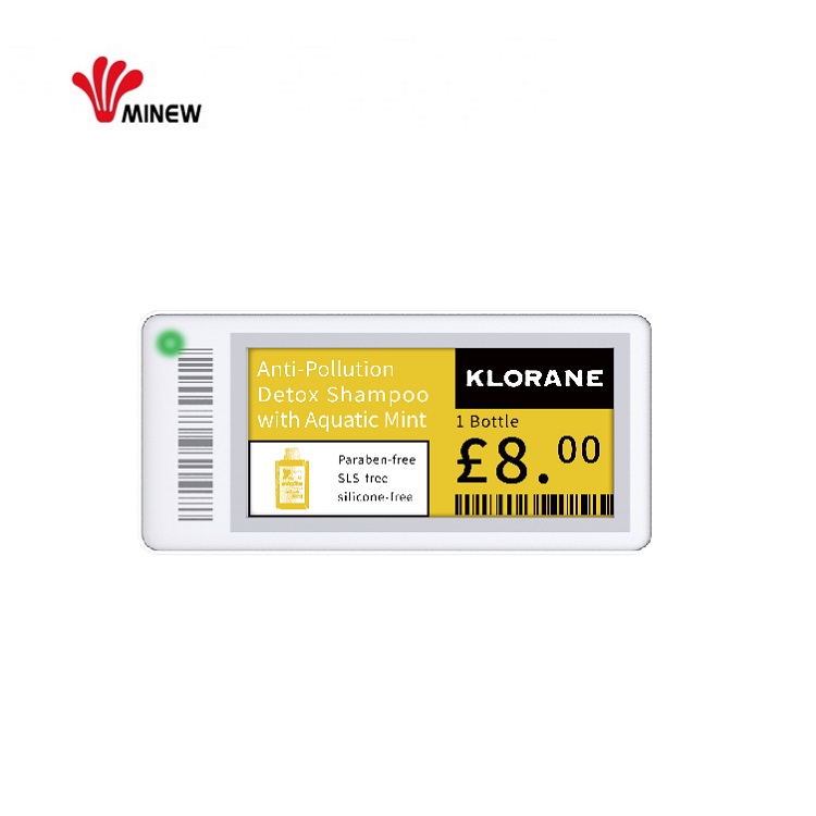 Minew 2,13 дюймов nfc поддержка BLE 5,0 Беспроводная электронная полка эикеточная цифровые недорогие; Цвет: черный, белый, желтый сенсорный экран