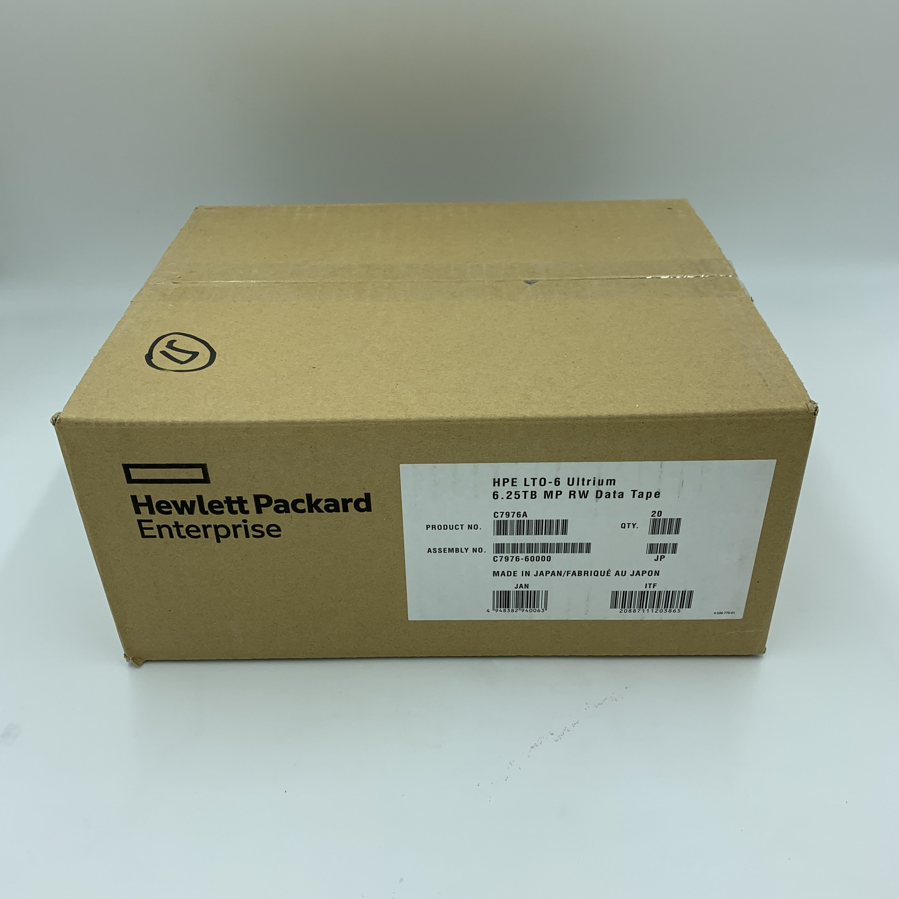 6,25 ТБ C7976A LTO6 T многократной записью данных картридж