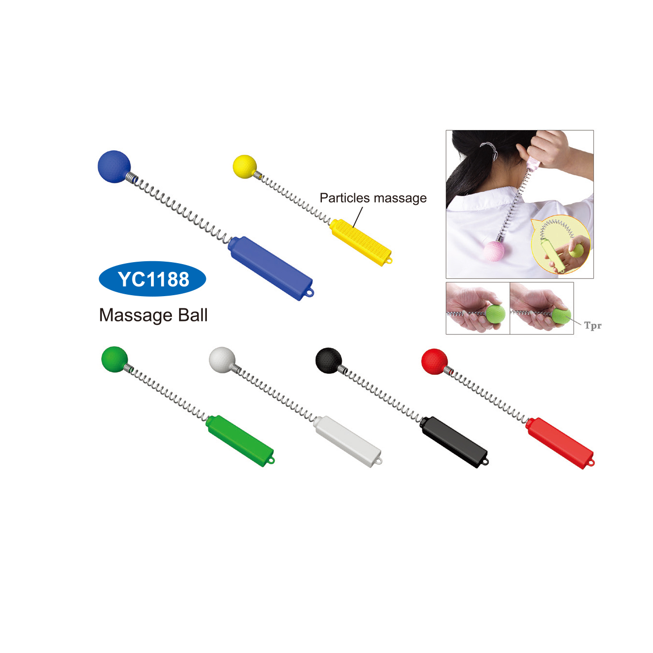 handy nude breast massage for female, back neck massager YC1188