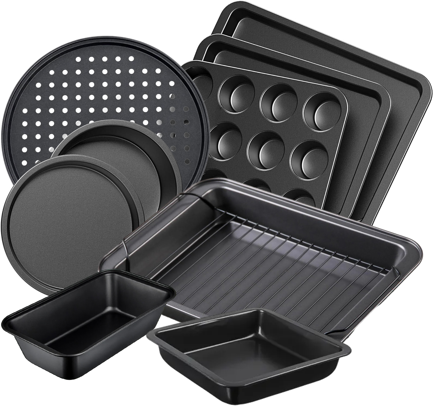 Durable Steel and Carbon Non-Stick Oven Baking Set