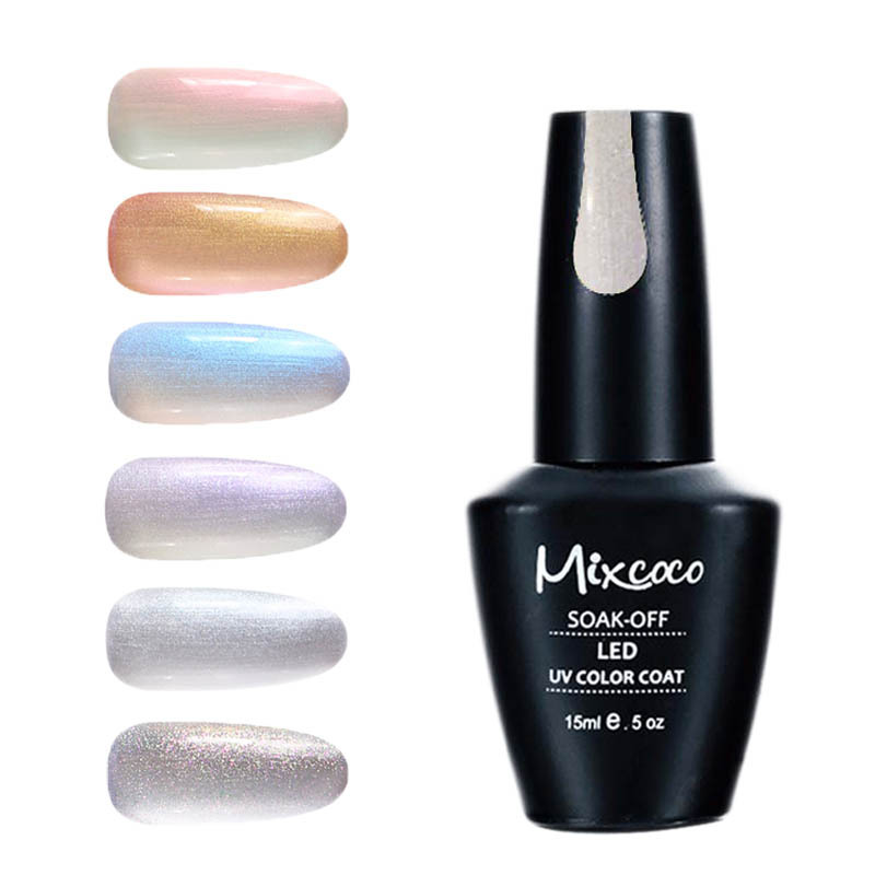New arrival 2023 Mixcoco pearl UV gel polish shimmer long lasting wholesale factory price OEM/ODM esmalte uv nail gel polish