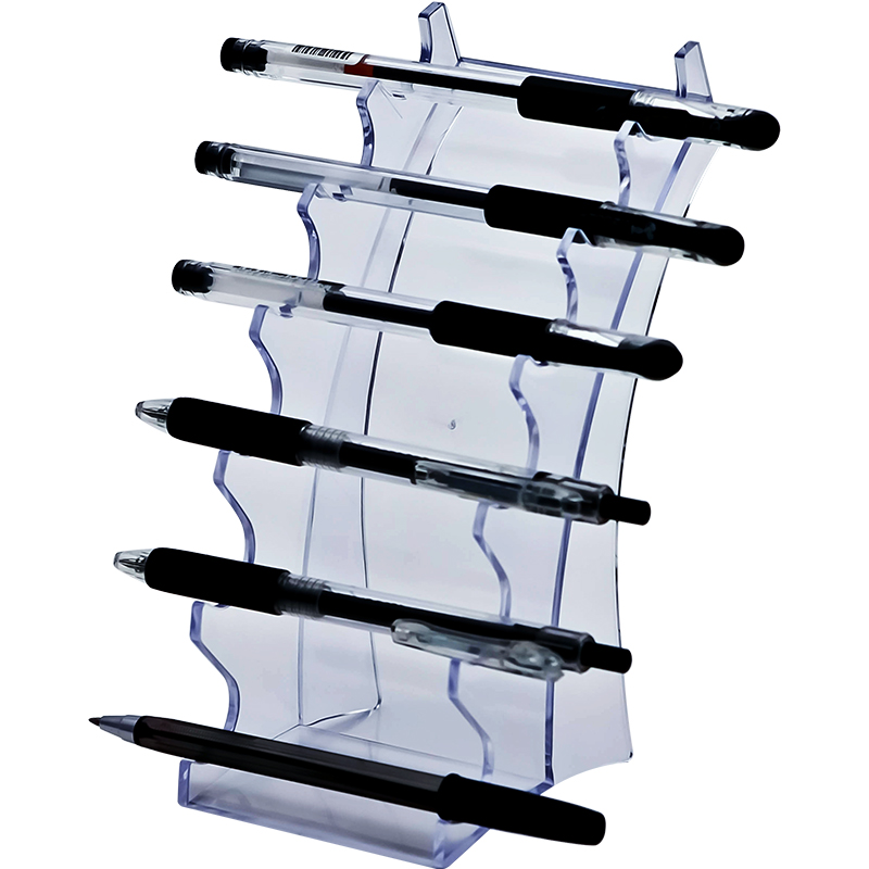Manufacture Sales KEJEA Clear Plastic Multi-functional Pen Holder Elegant Desk Organizer