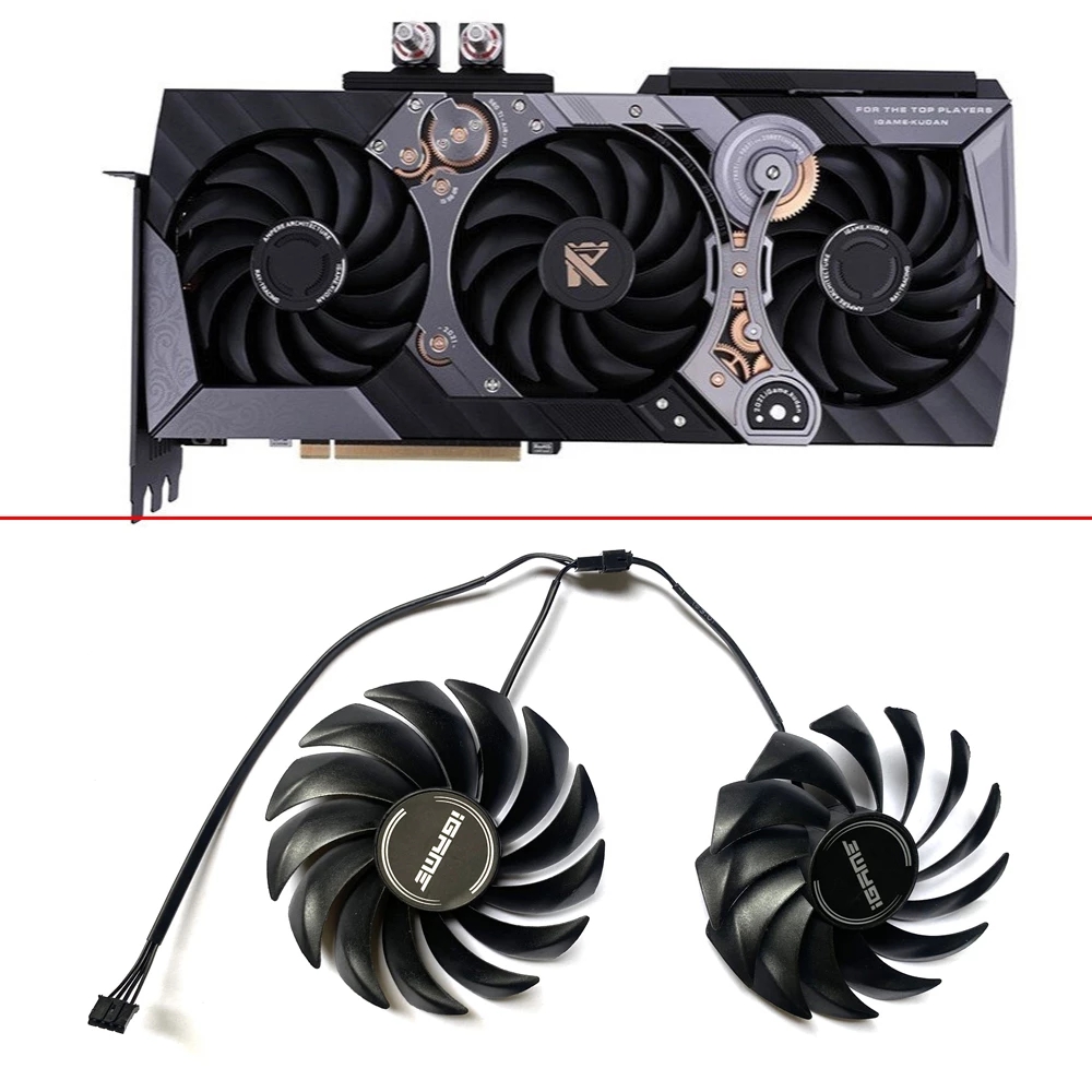 Diyew 2 шт. T129215SU FDC10U12S9-C 90 мм 6PIN RTX2060 2070 GPU вентилятор для ASUS GTX 1660 1660Ti Dual EVO OC RTX2070 вентиляторов видеокарты