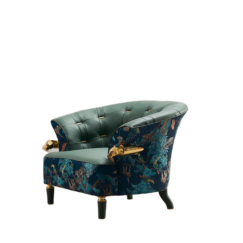 modern furniture nordic style living room chairs fabric velvet patchwork armchair lounge chair