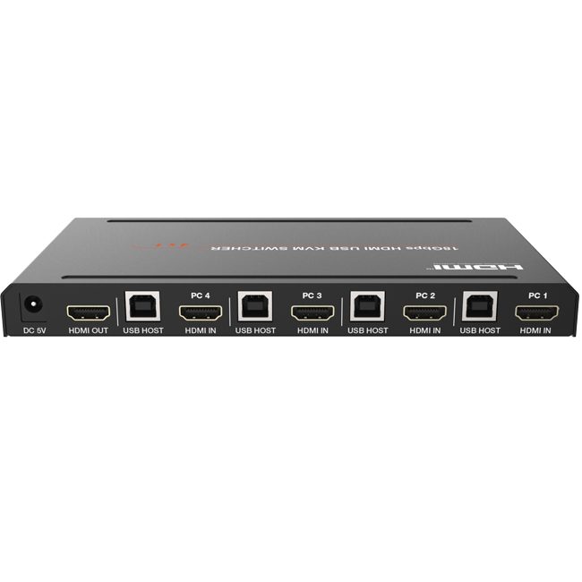 18 Гбит/с 4K 4 вход 1 выход KVM переключатель HDMI 2,0 экран мышь USB Sharer
