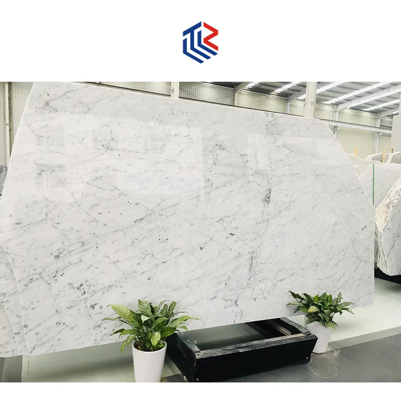Kitchen and Bathroom Decor Design Floor Tile 600*1200mm Crystal Natural Stone Italy Bianco Carrara White Marble Slab for House