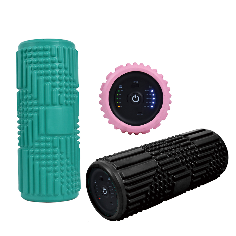 OEM/ODM Wireless Rechargeable Electric Vibrating Yoga Massage ball, muscle deep tissue vibrating foam roller