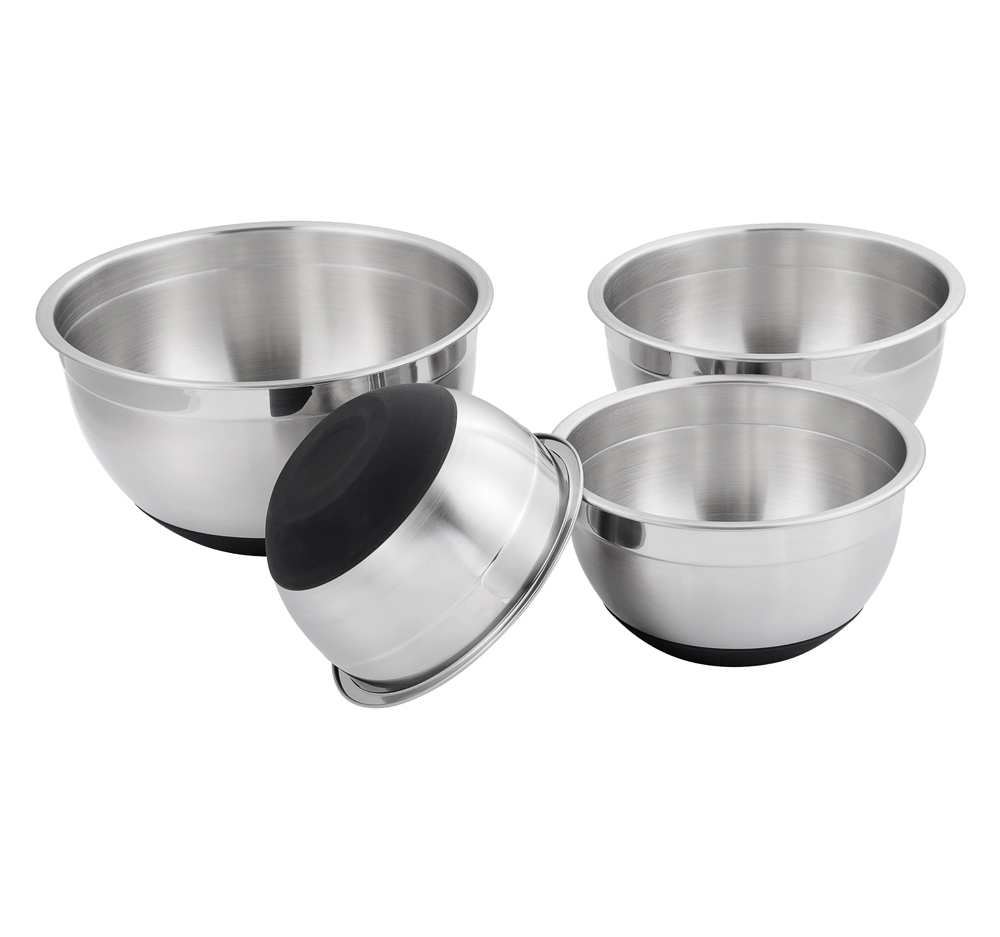 Stainless Steel Mixing Bowls with Lids Stackable Nesting Bowl Set For Cooking, Baking, Meal Prep, Serving