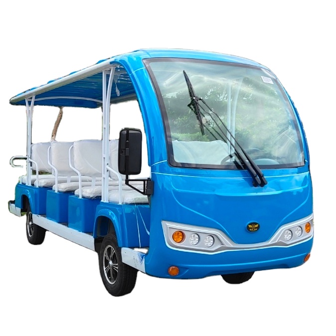 Electric 14 Seaters City Car Good Price Classic Electric Sightseeing Bus