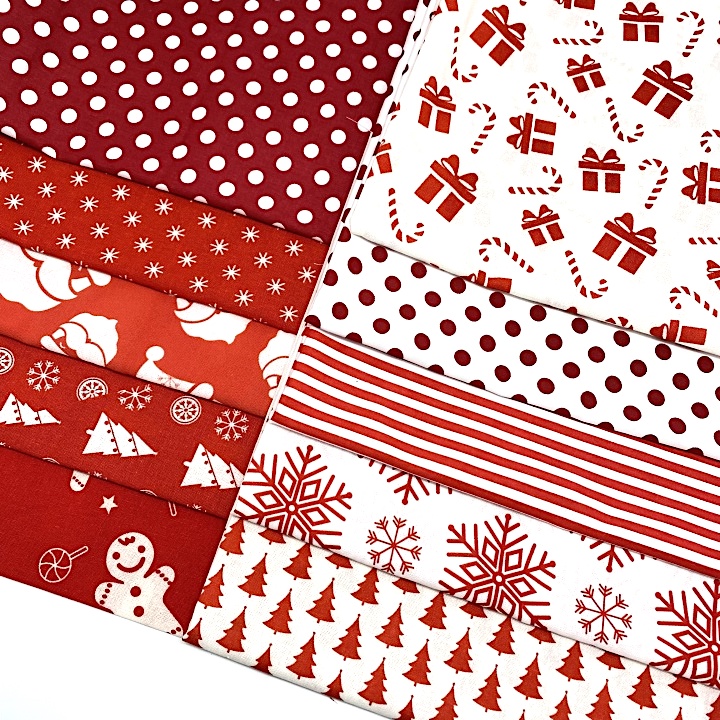 diy fabric Christmas series fabric Diy combed knit 100% cotton knit fabric for sewing Diy clothes