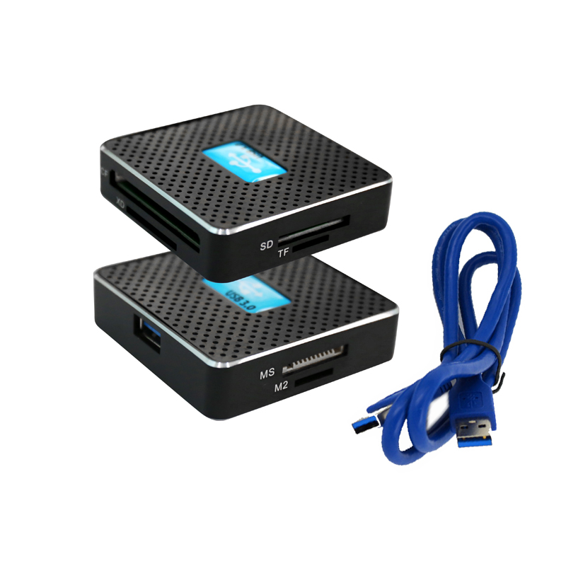Высокое качество USB 3,0 все в одном POS кард-ридер для камеры и мобильного телефона карта CF/SD/MS/TF/XD/M2 3,0 кард-ридер