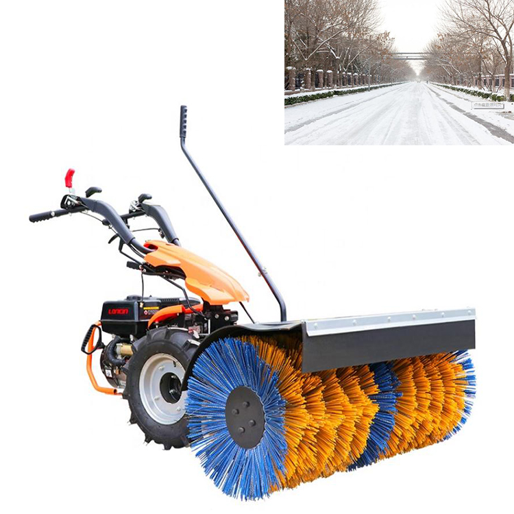 Gasoline Power Drive Multinational Snow Removal Vehicle Cleaning Machine Snow Broom Sweeper