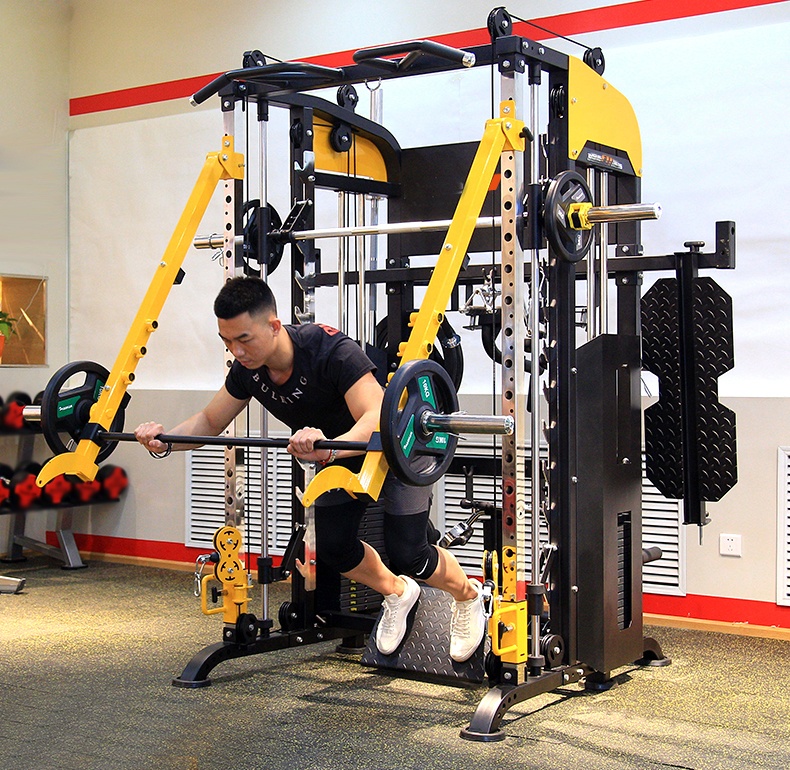 Многофункциональный Функциональный Тренажер Smith Machine, стойка для приседаний