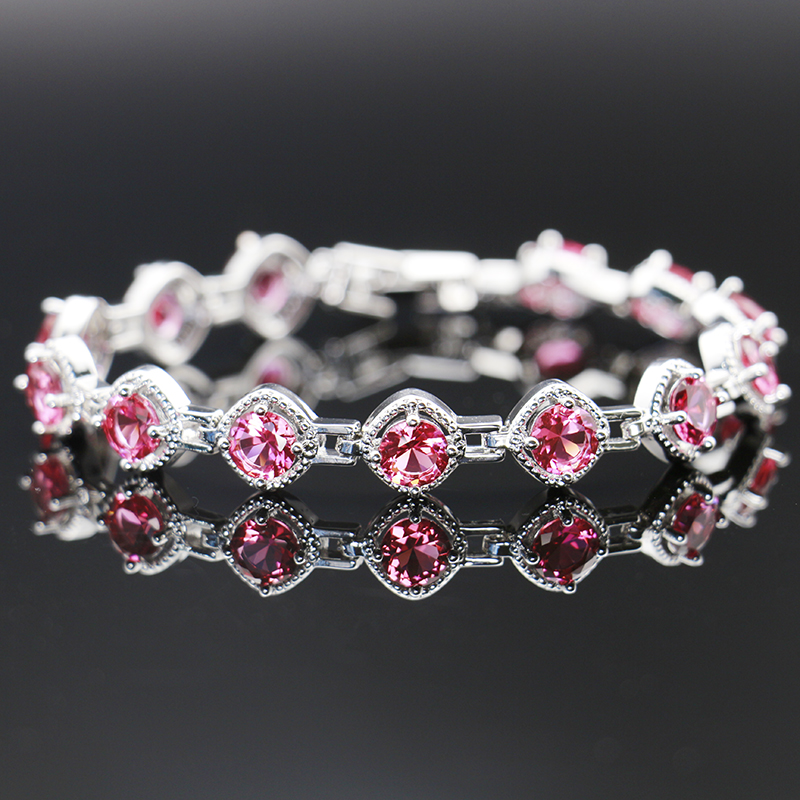 Jewerly Accessories Women Top Quality Luxury Aaa Zircon Earrings Necklace Stone Bracelet Jewelry Set