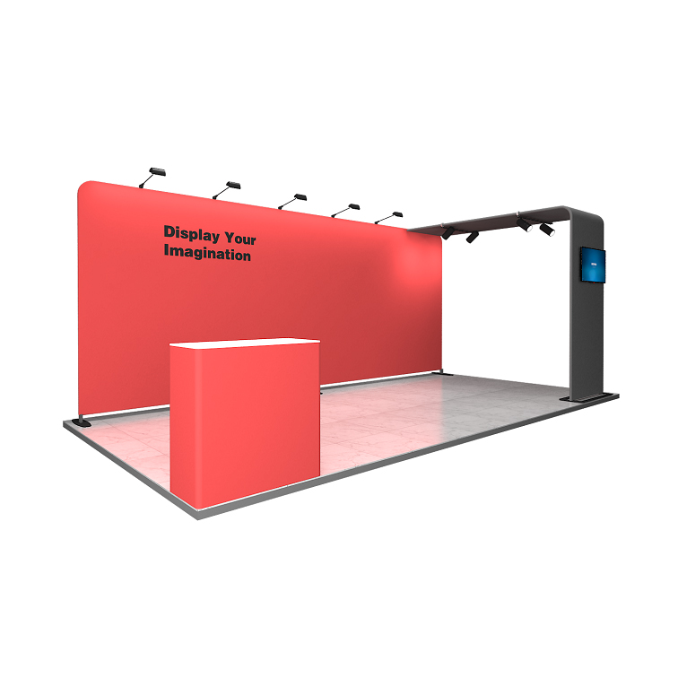 Portable Advertising Fashion Display Stand Banner Tradeshow Exhibition Panels Standard 10 By 20 Trade Show Booth