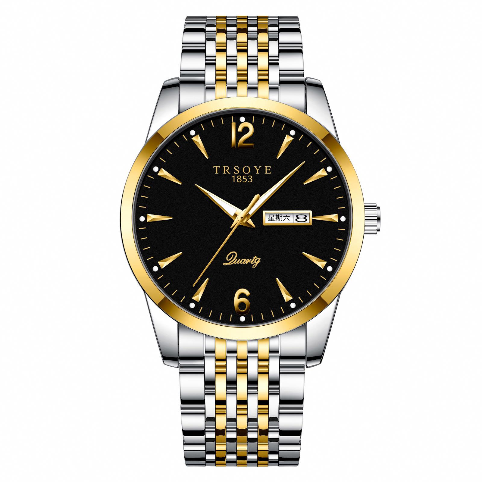 TRS068 TRSOYE Montre-браслет наручные высококачественные мужские Роскошные наручные часы из нержавеющей стали металлический ремешок для ныряния часы Быстрая доставка